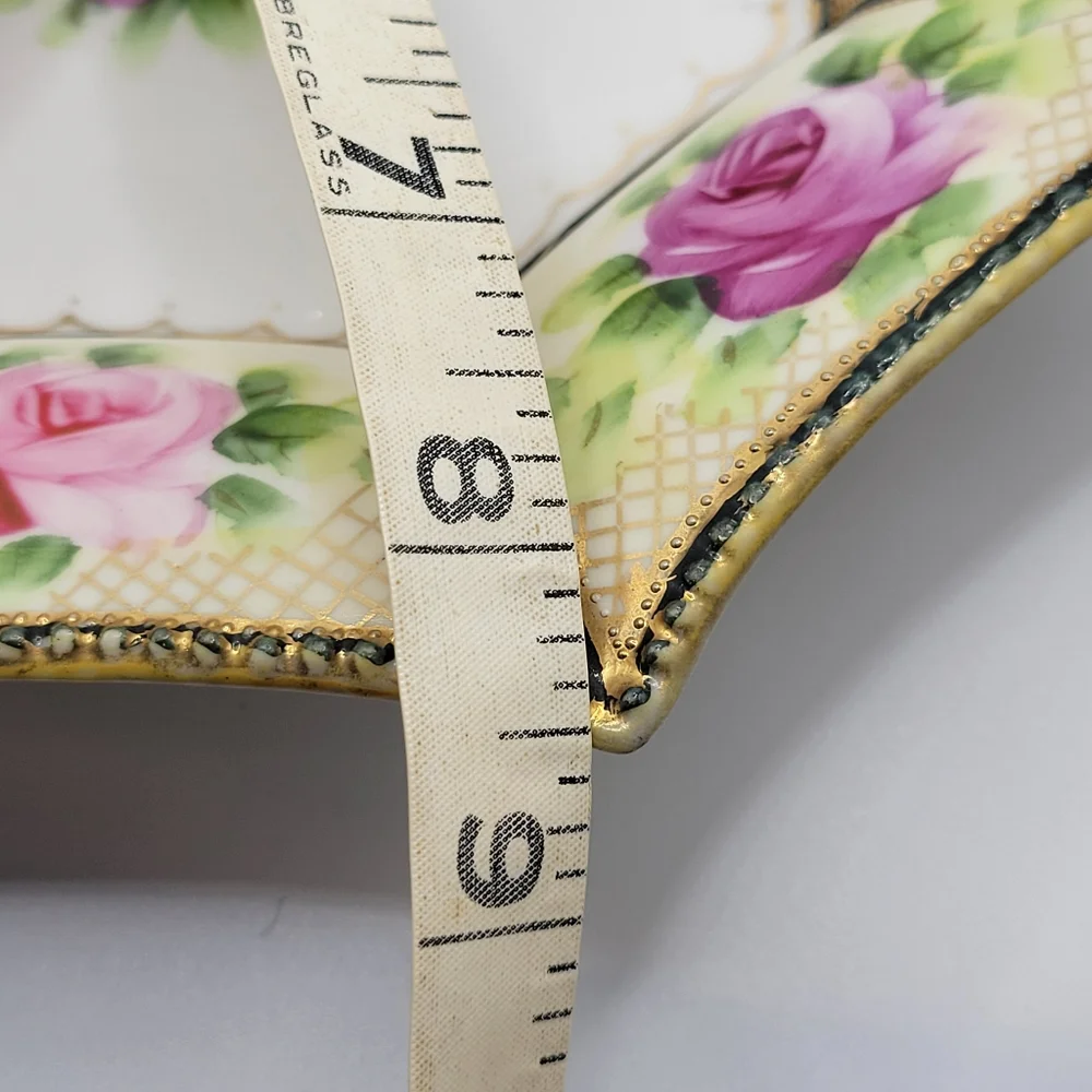 VTG Nippon Roses Bowl | Hand Painted Floral - Picture 14 of 15